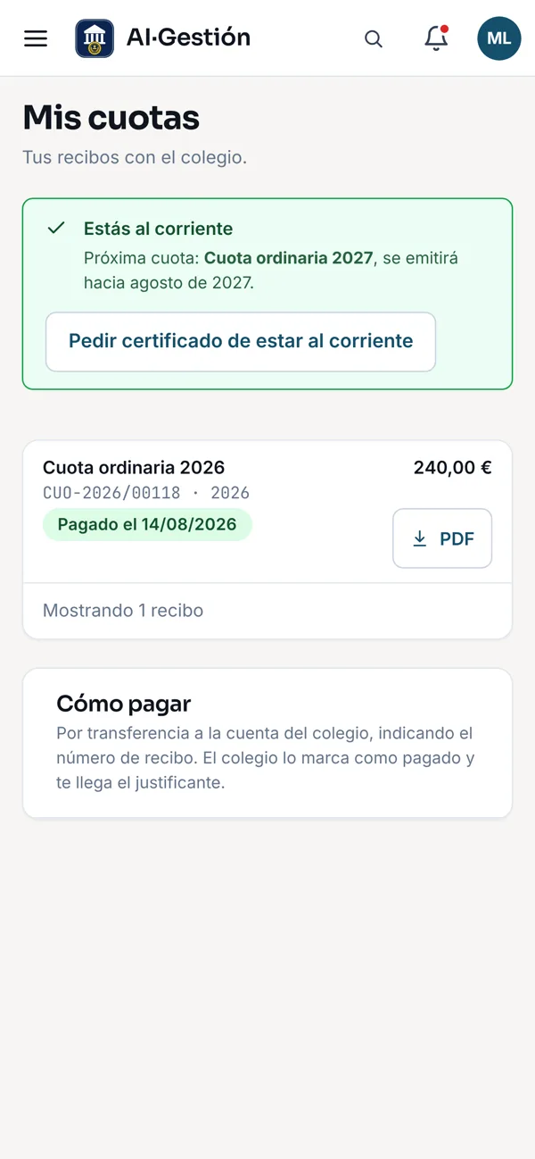 Mis cuotas